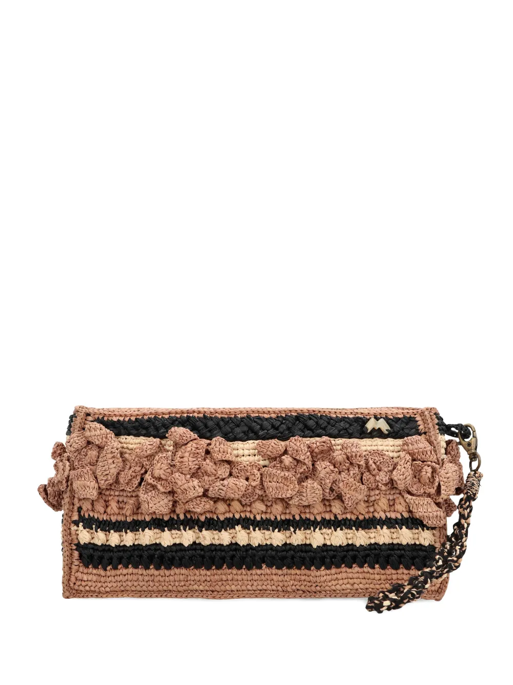 

Полосатый клатч Tanala в технике кроше MADE FOR A WOMAN, нейтральный