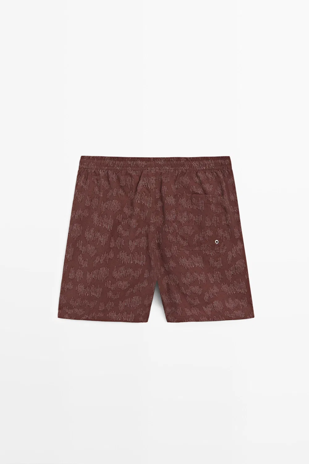 Плавки с принтом Massimo Dutti, Burgundy — фото 3