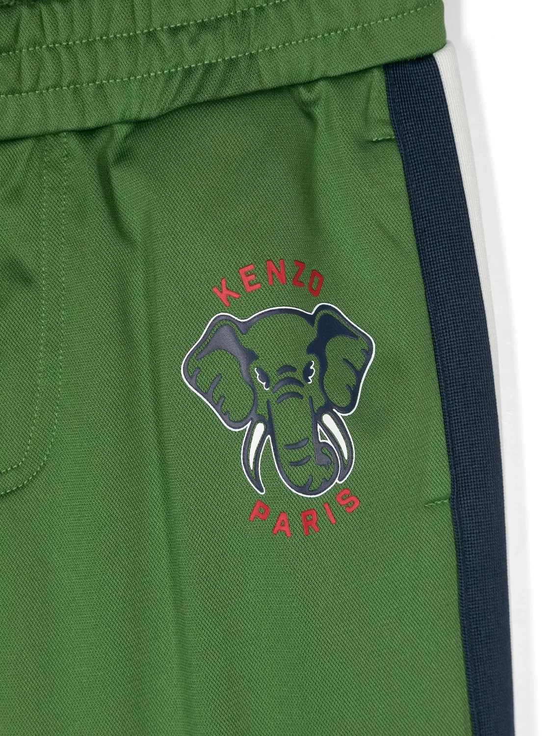 Трикотажные брюки с принтом «Слон» Kenzo, зеленый — фото 3
