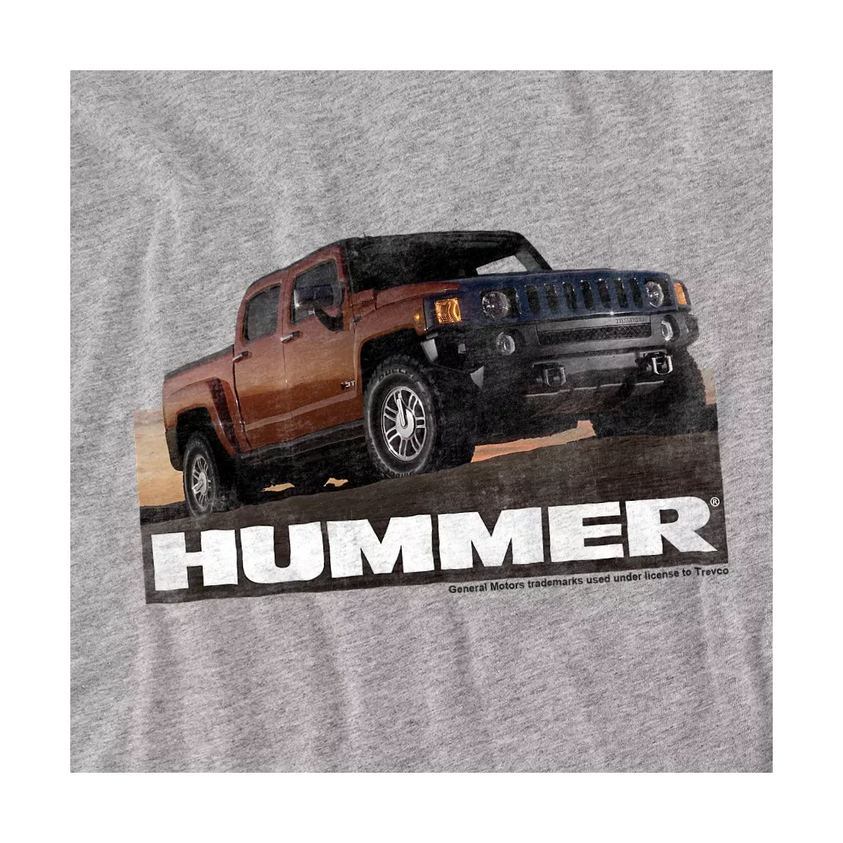 Детское боди с коротким рукавом Hummer H3 Ad LOGOVISION, Athletic Heather — фото 2
