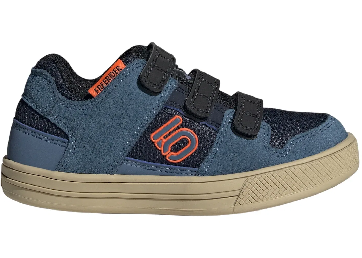 Детские кроссовки для мальчиков с закрытыми шнурками Adidas Five Ten Freerider, Legend Ink Wonder Steel Impact Orange