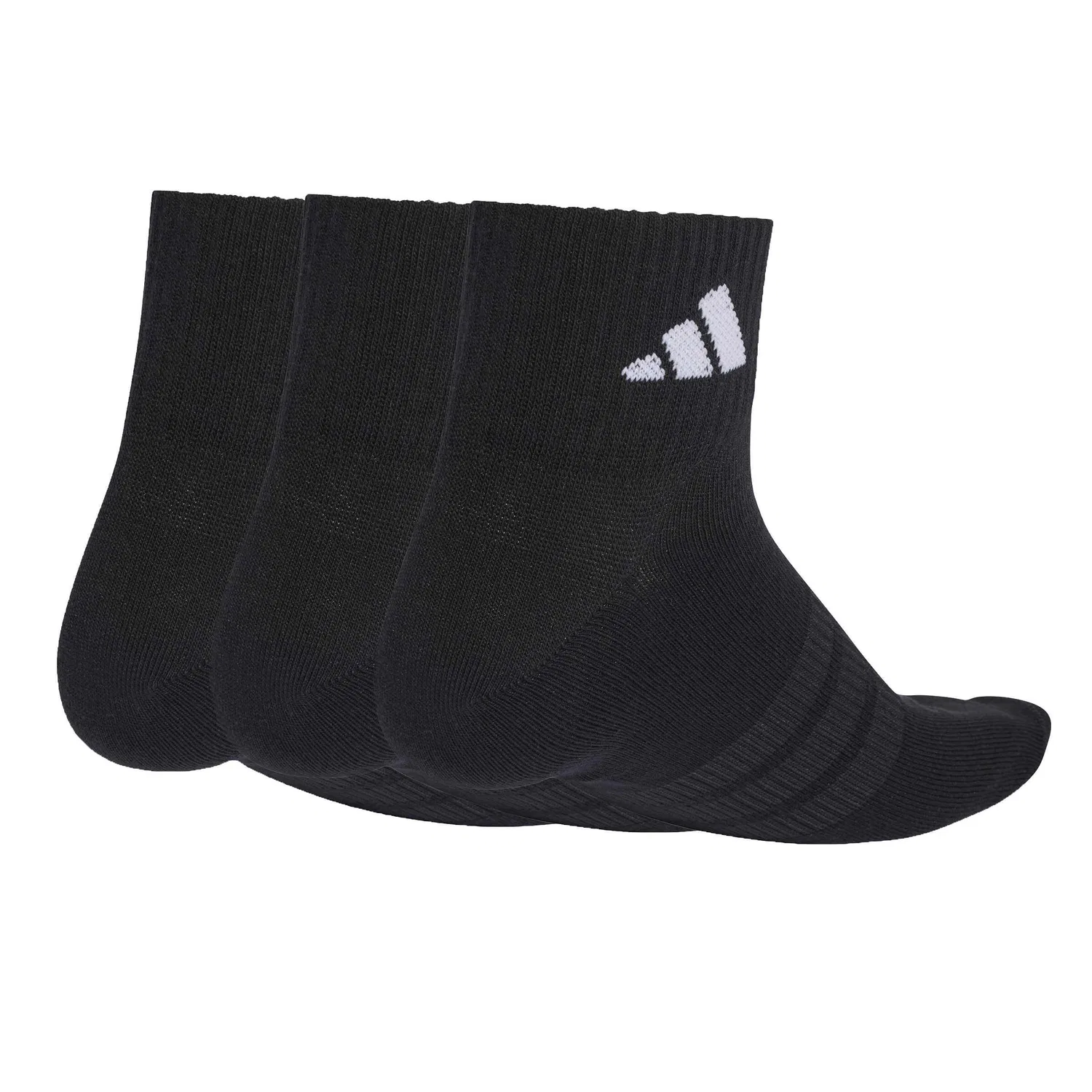 Спортивные носки Thin and Light Essential Ank 3P Adidas, Schwarz Weiss — фото 2