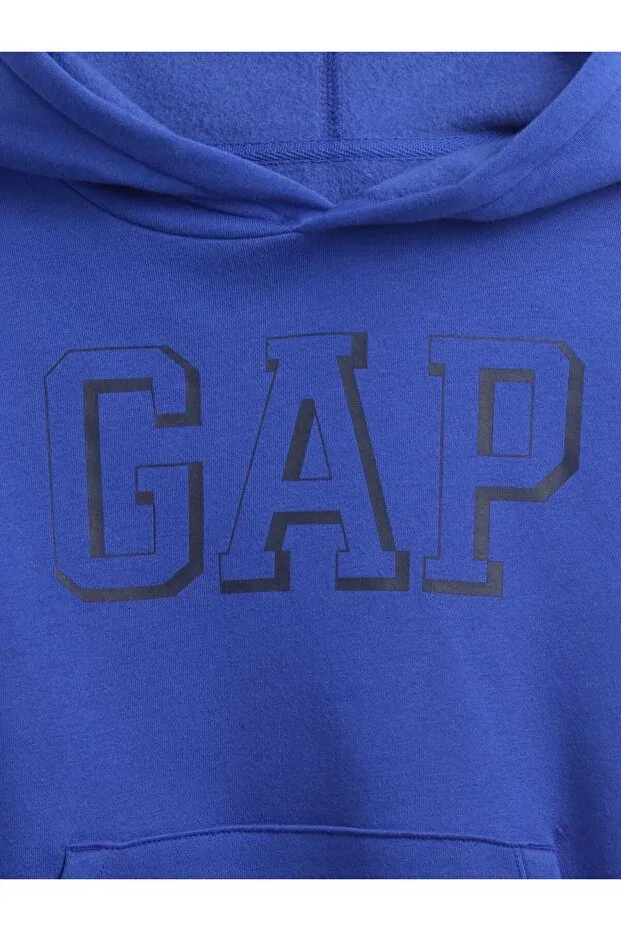 Детское худи для мальчиков с принтом Gap, Blue-000 — фото 2