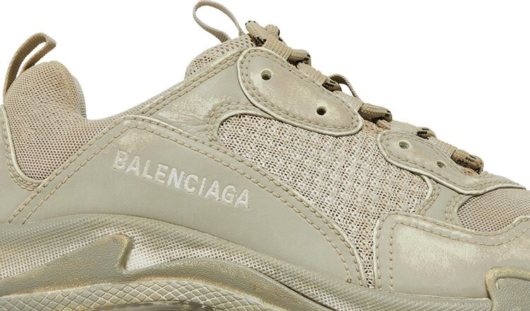 Кроссовки Balenciaga Wmns Triple S Sneaker Light Beige Faded, кремовый — фото 2