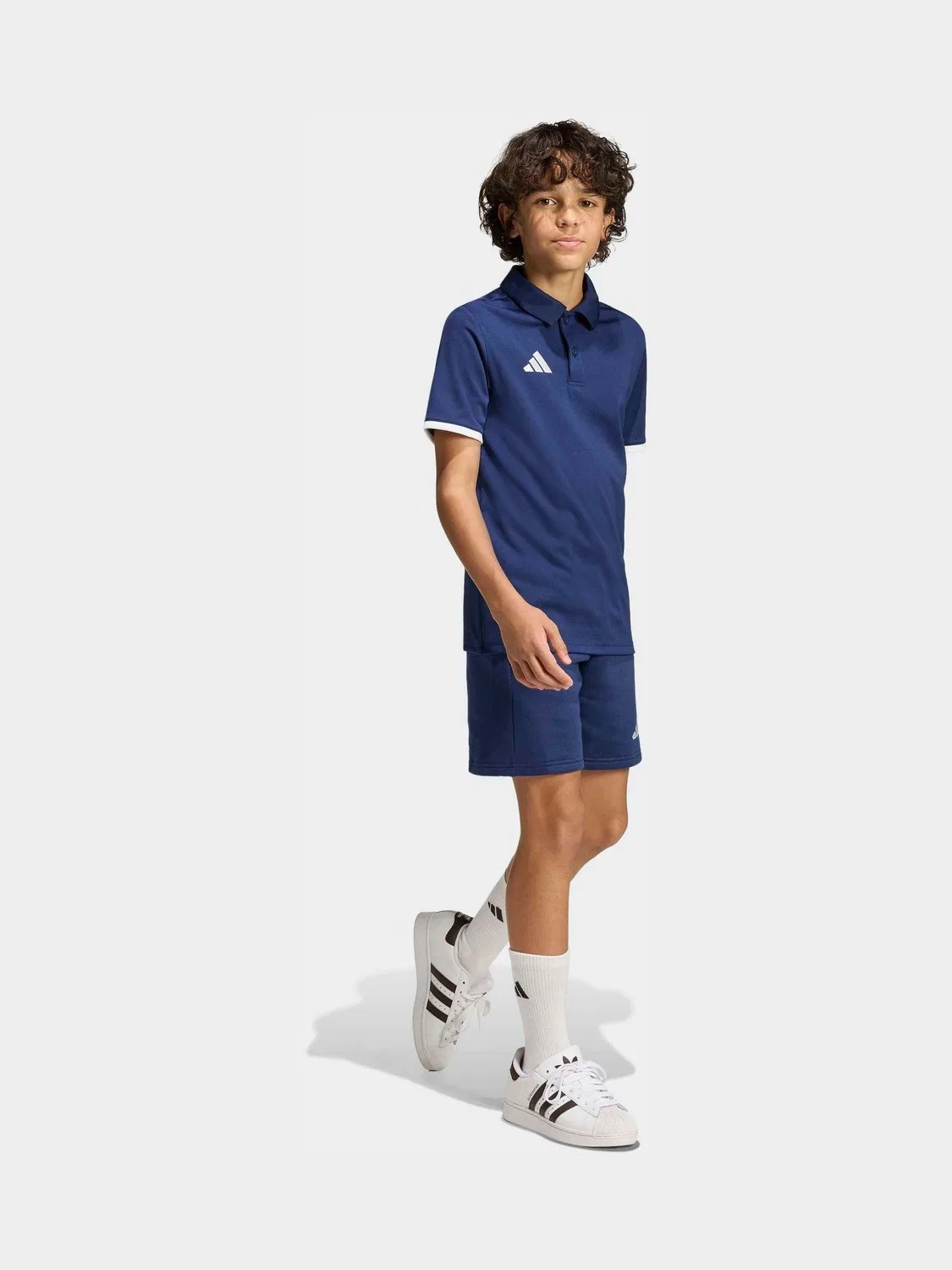Поло футбольное Entrada 26 adidas, синий — фото 3