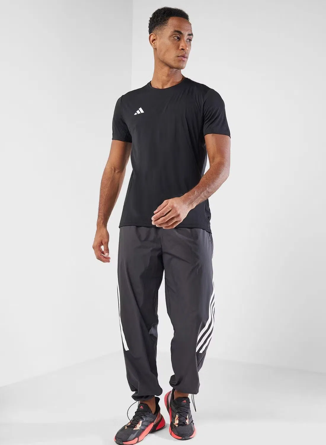 Футболка с коротким рукавом Adizero e tee Adidas, черный — фото 4