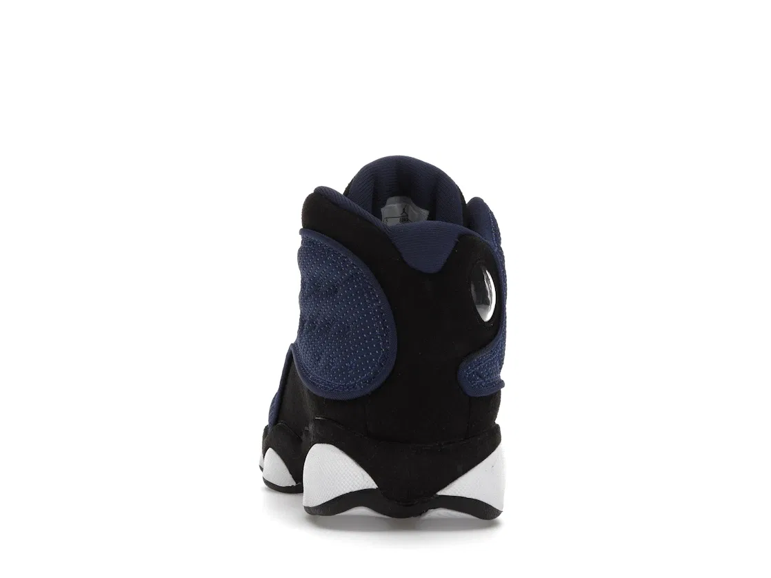 Детские кроссовки Lifestyle с верхом из кожи и замши Jordan 13 Retro, Navy/Black/White/University Blue — фото 4