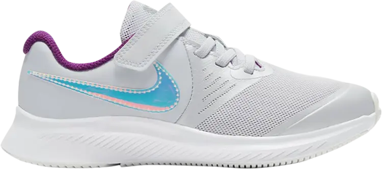 

Кроссовки Nike Star Runner 2 Power PS 'Pure Platinum Iridescent Swoosh', серый