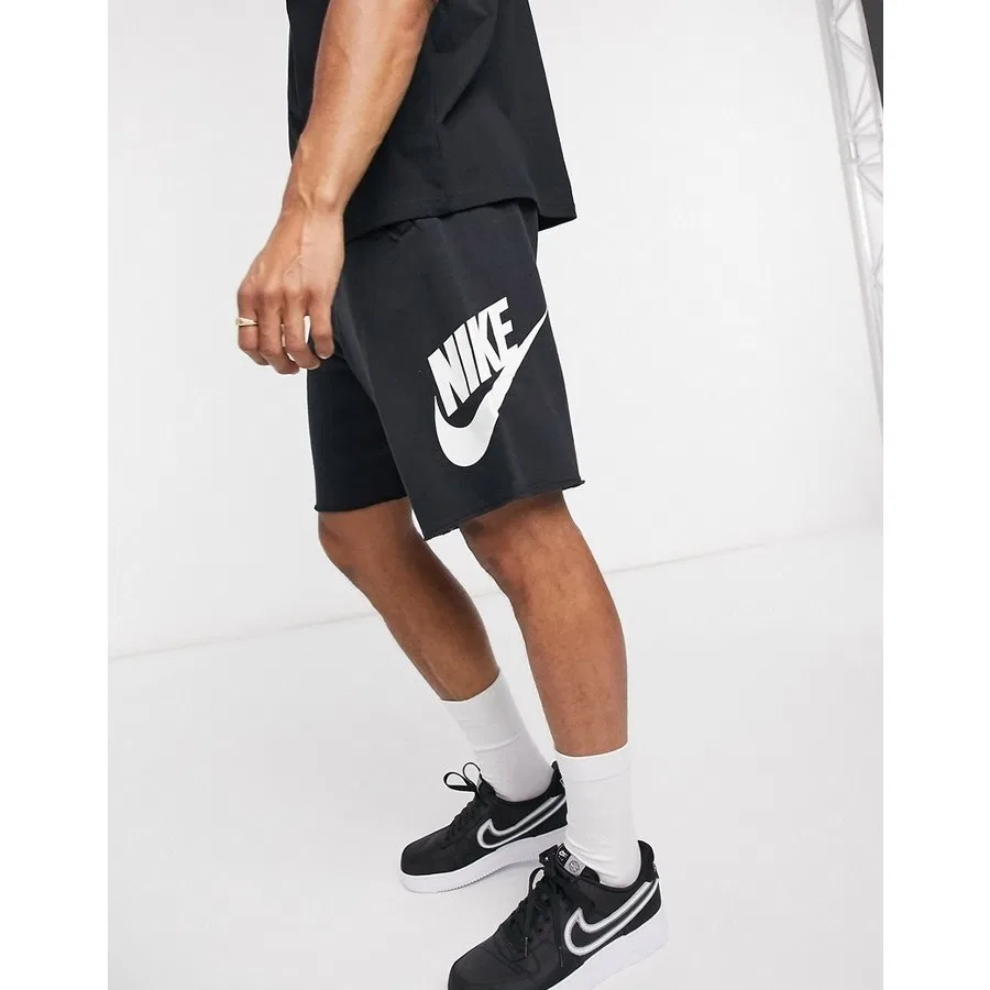Мужские спортивные шорты свободного кроя из футера с моделью Sport Essentials French Terry Alumni, Nike, Черный — фото 3