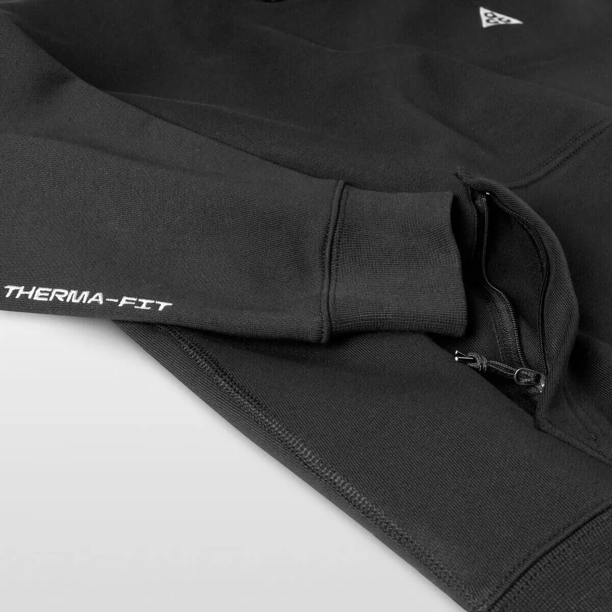 Мужской пуловер с капюшоном Tuff Fleece Pullover Hoodie Nike, Black/Anthracite/Summit White — фото 2