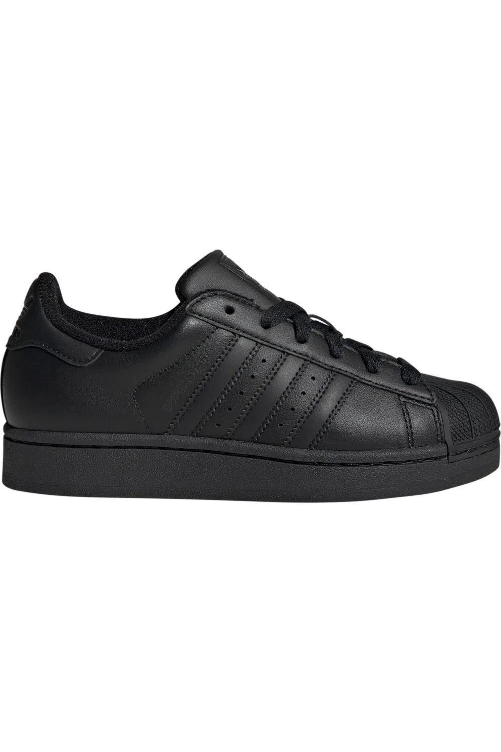 Кроссовки детские спортивные Superstar adidas, черный/ черный/ черный — фото 3