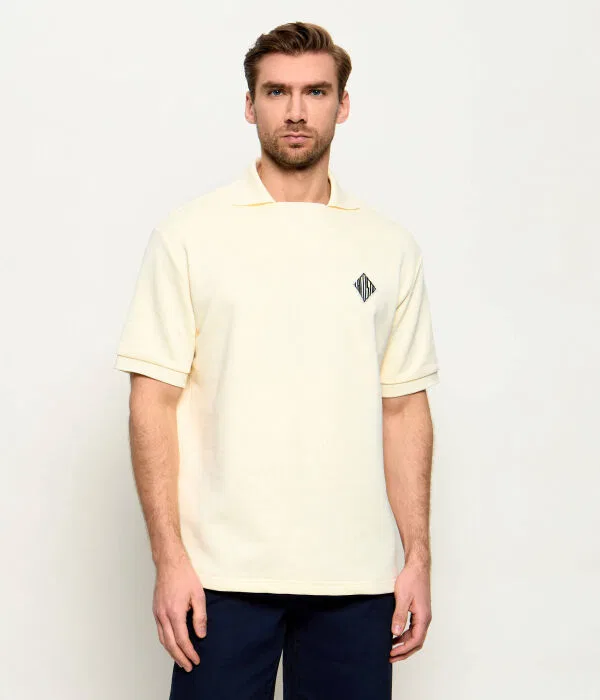Мужское поло свободного кроя Lacoste, Giallo