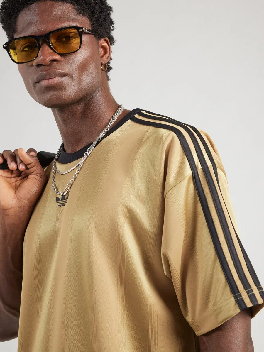 Футболка ADIDAS ORIGINALS 'Adicolor' золотого цвета — фото 2