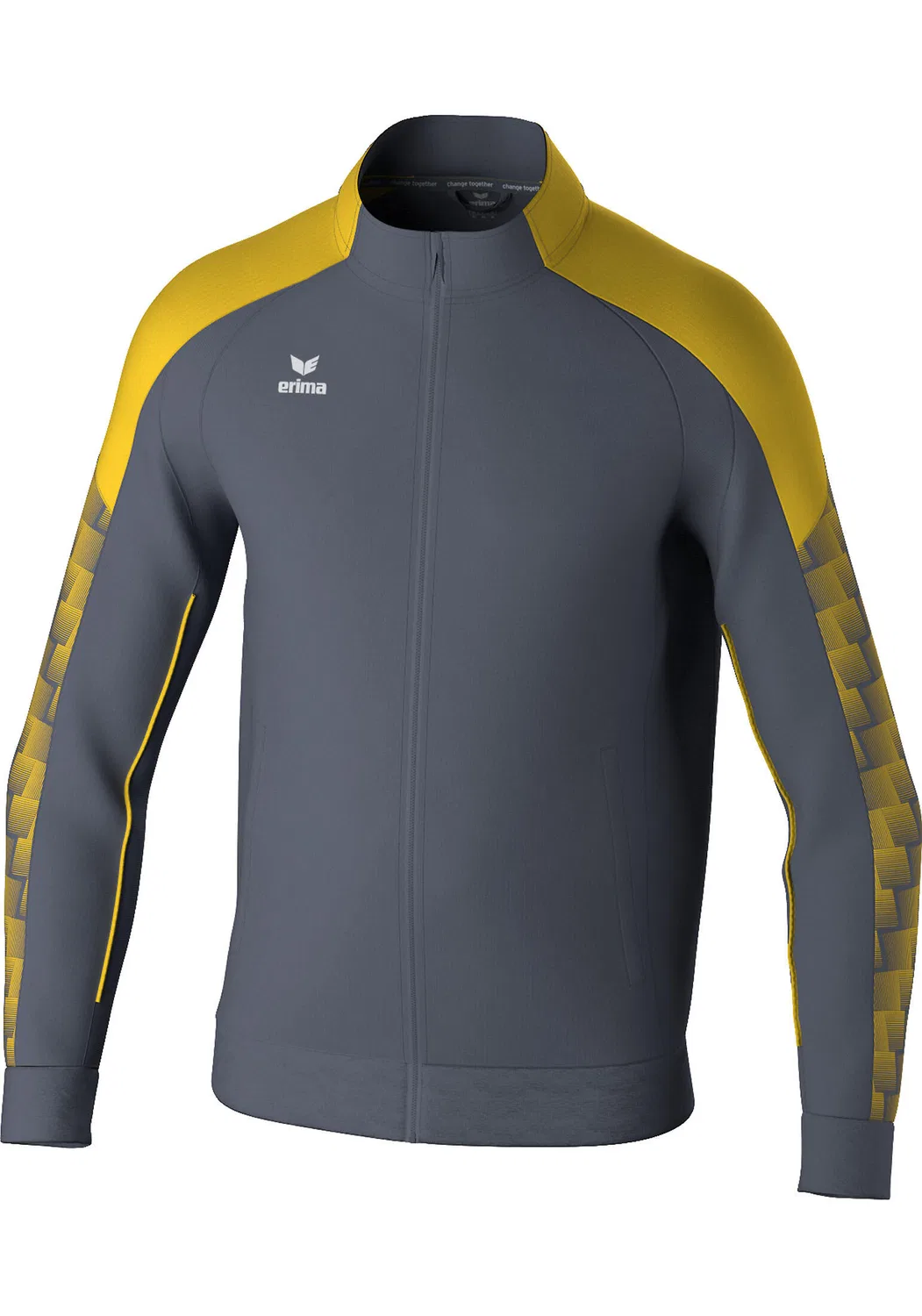 Детская тренировочная куртка с рагланом Erima, Grey Yellow