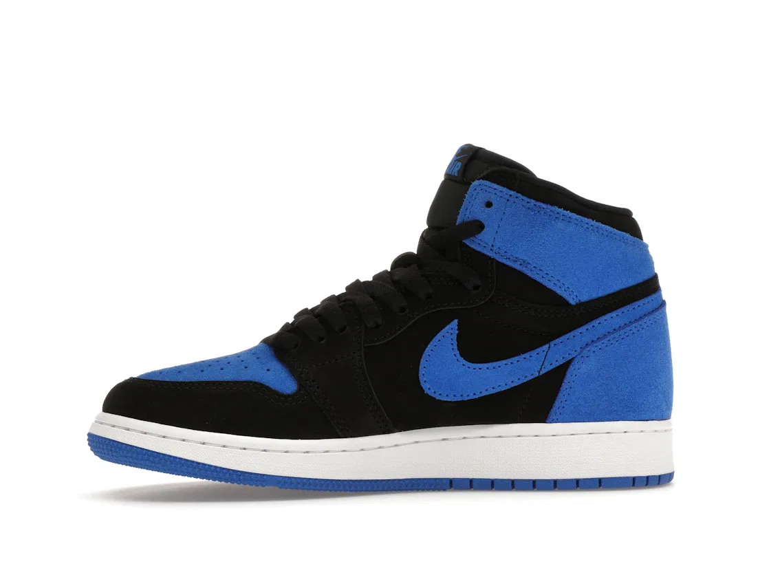 Детские кроссовки с высоким верхом Jordan 1 Retro High OG Royal Reimagined Jordan, Black/Royal Blue/White — фото 3
