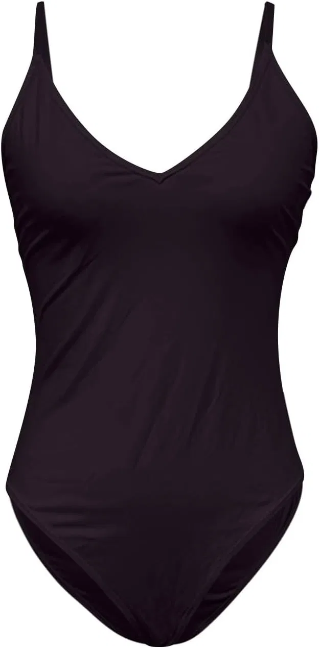 Женский слитный купальник с утяжкой живота High Cut, Black — фото 3