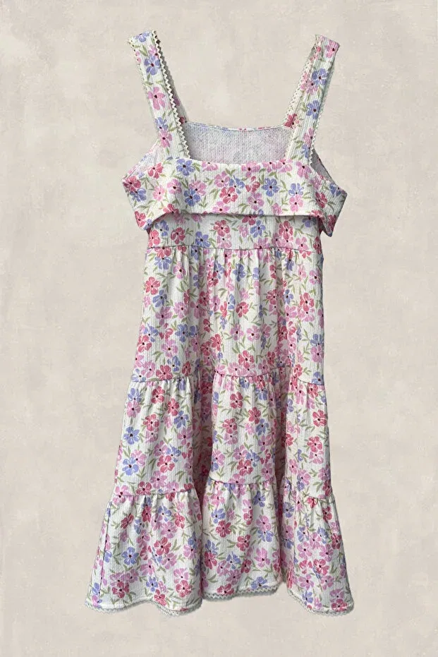 Детское платье для девочек без рукавов Summer Dress Kikka, Multicolor — фото 3