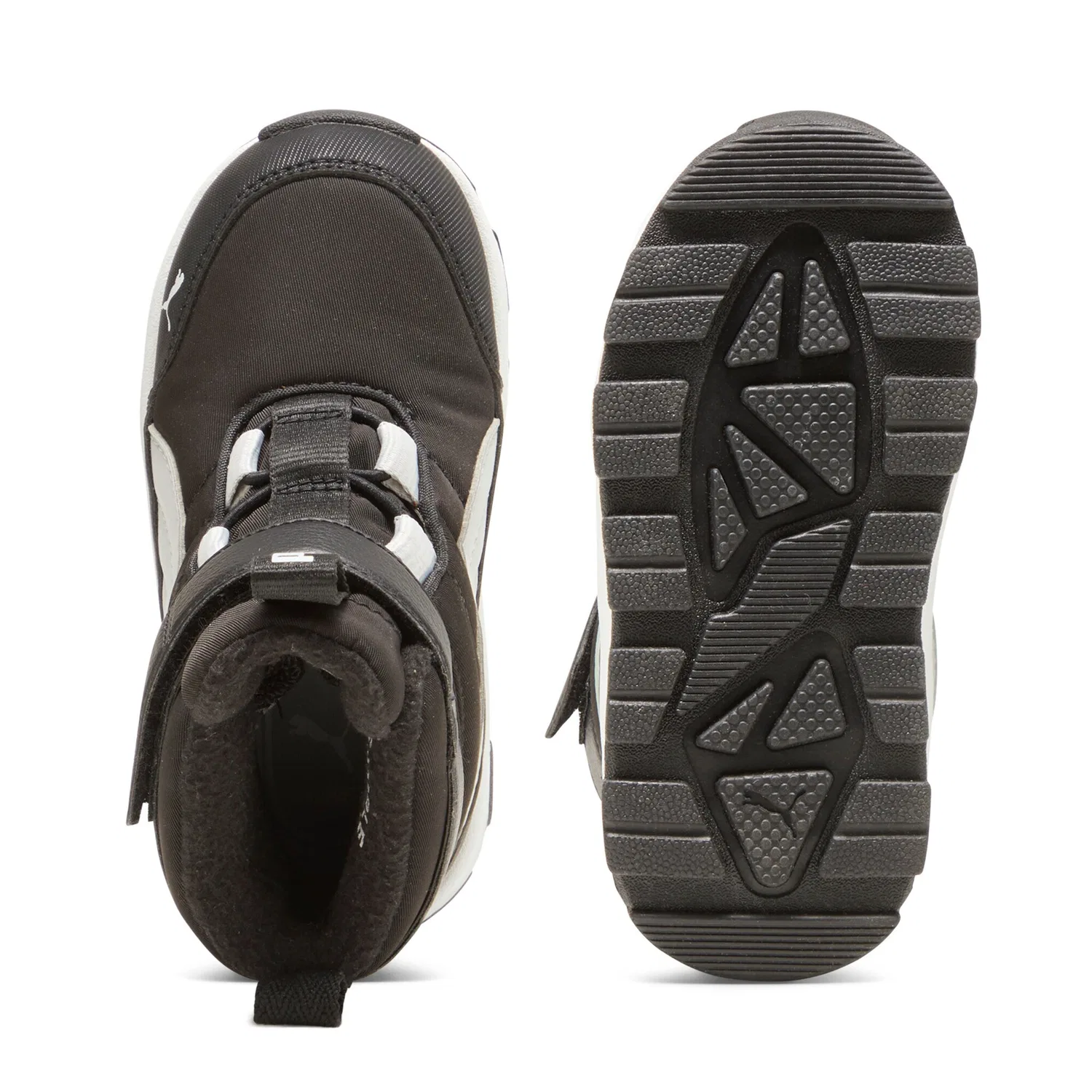 Детские зимние ботинки водонепроницаемые Evolve Puma, Black/Ash Gray/White — фото 4