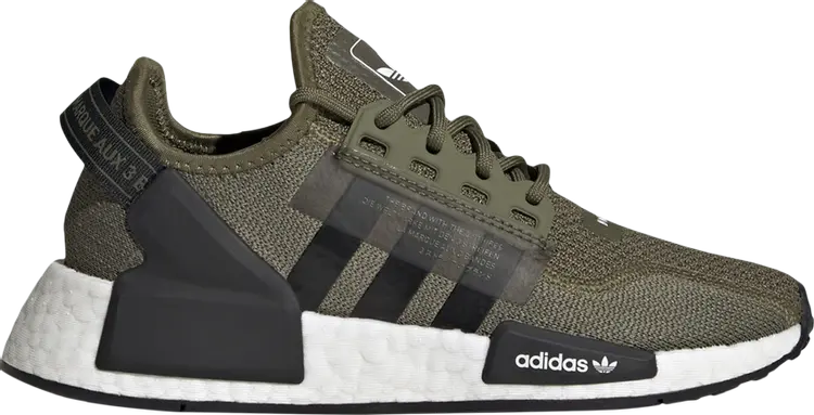 

Кроссовки Adidas NMD_R1 V2 J 'Focus Olive', зеленый