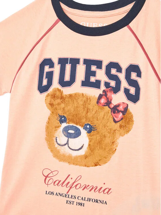 Футболка regular fit Guess, коралловый — фото 3