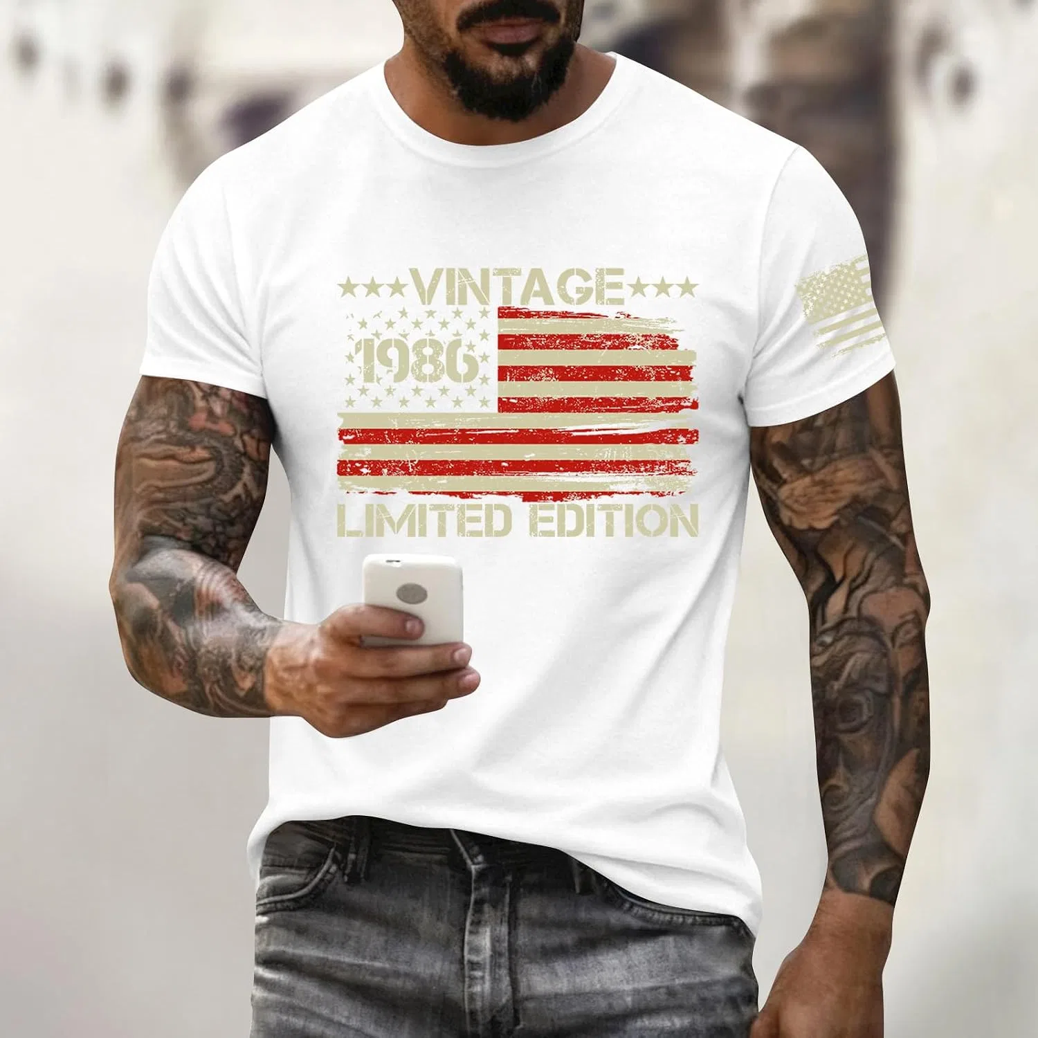 Мужская футболка America 250th Anniversary, 5 - White — фото 2