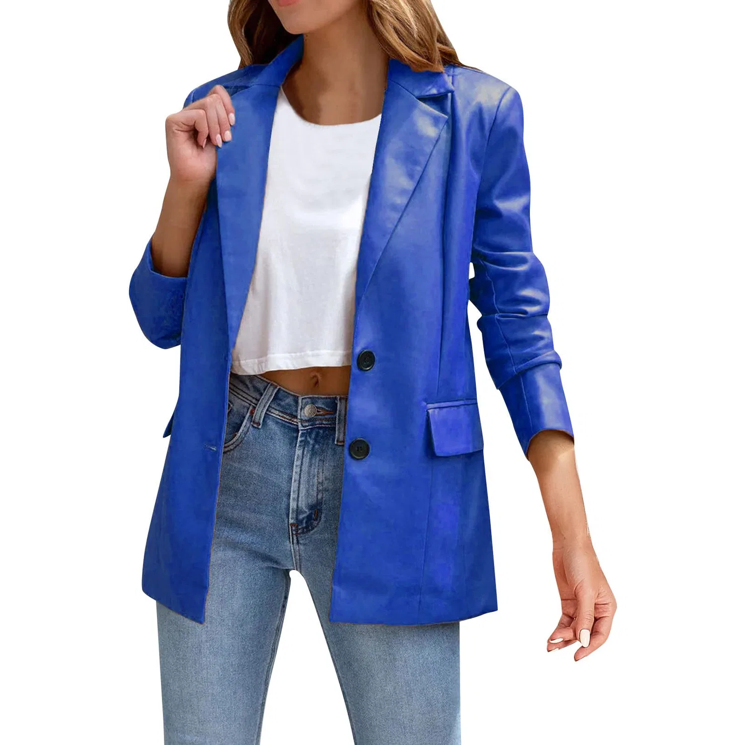 Женская куртка с длинным рукавом Classic Summer With Back Jacket, Blu scuro