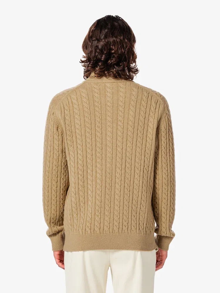 Свитер мужской с кабельным узором, модель AH402E LACOSTE — фото 3