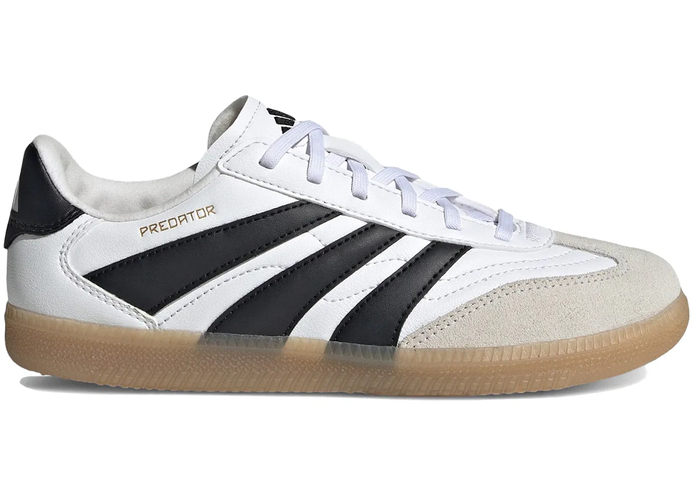 Детские кроссовки для активного отдыха Predator Freestyle Indoor Adidas, Cloud White/Core Black/Gold Metallic