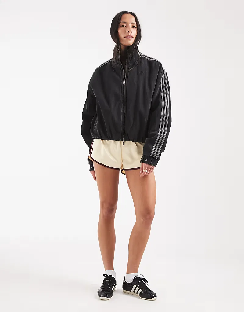 Куртка Adidas Originals Firebird из натурального черного денима — фото 4