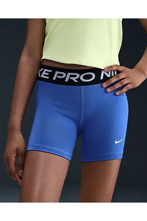 Детские шорты для девочек с принтом Nike, Blue - White — фото 2