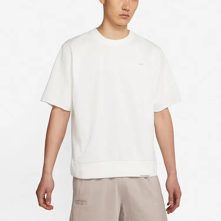 Футболка спортивная с коротким рукавом Dri-Fit Standard Issue Nike, белый — фото 3