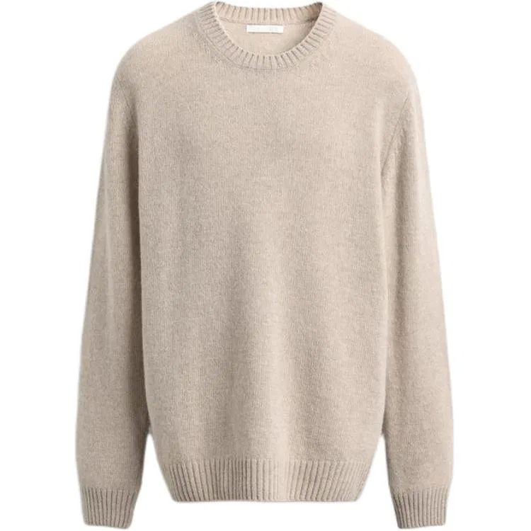 Мужской свитер с круглым вырезом Tan ZARA, Tan