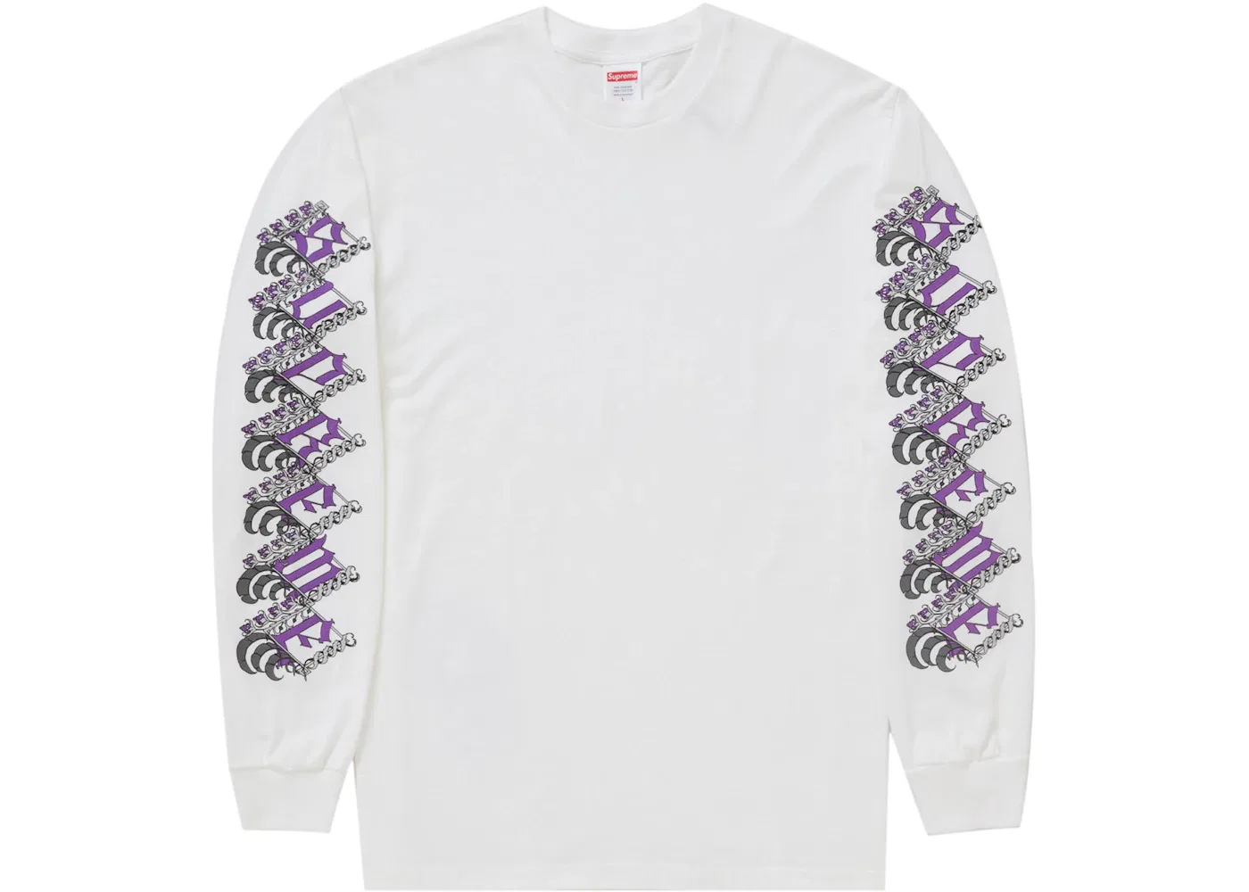 Мужская футболка с длинным рукавом Supreme Strawberries, White
