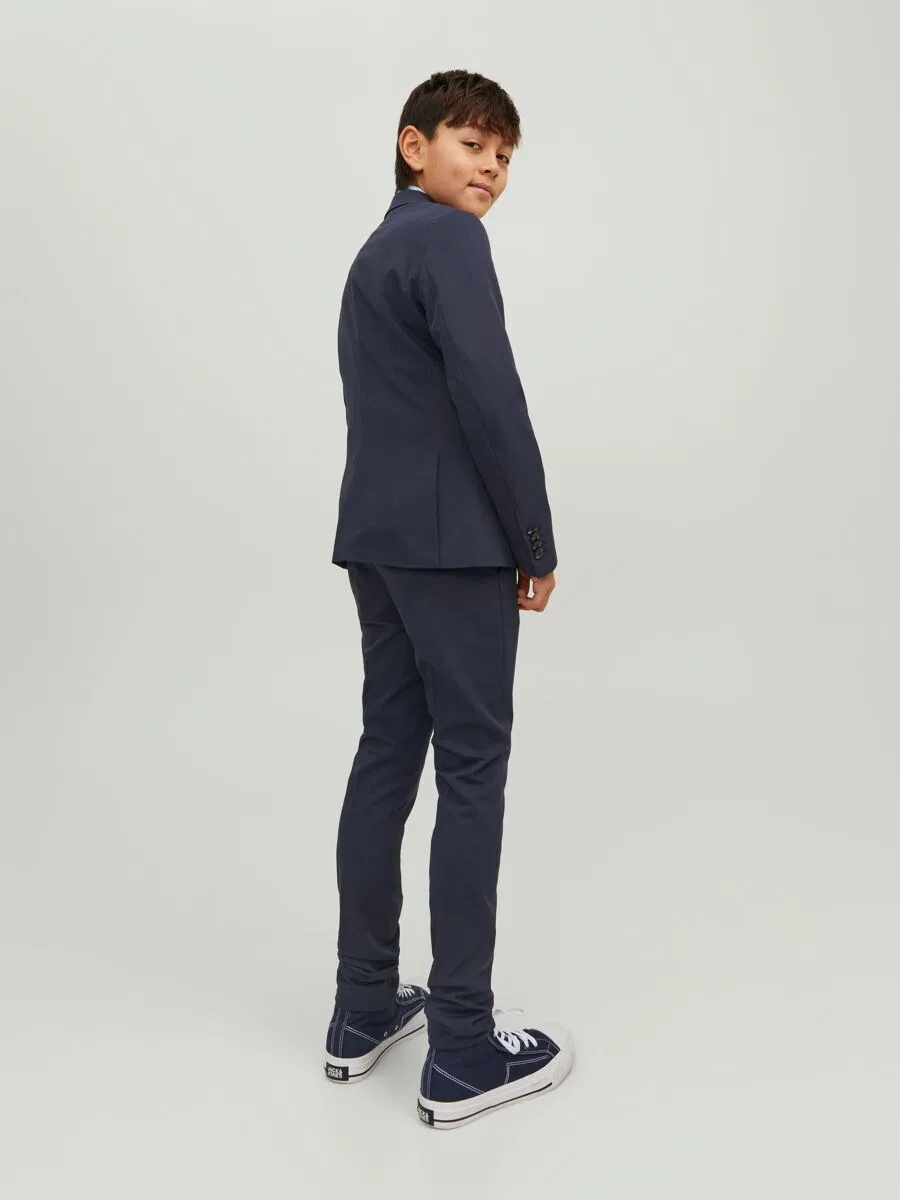 Детские зауженные брюки 'JJSolar' цвета "Ночной синий" Jack & Jones Junior — фото 4