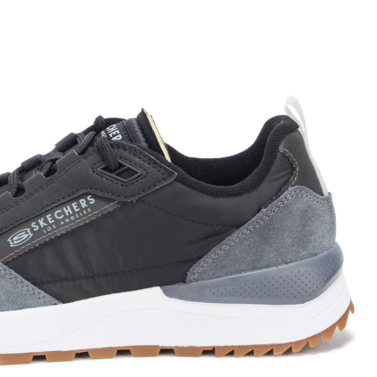 Детские кроссовки для мальчиков на шнуровке Fury Skechers, Carbone Nero — фото 4
