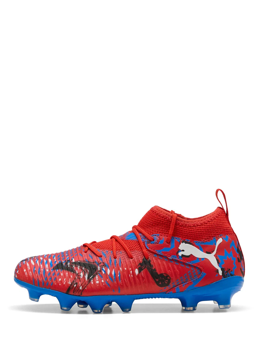 Кроссовки футбольные Puma Future 8 Match Playmakers FG/AG, PUMA Red-PUMA Black-Ultra Blue — фото 3