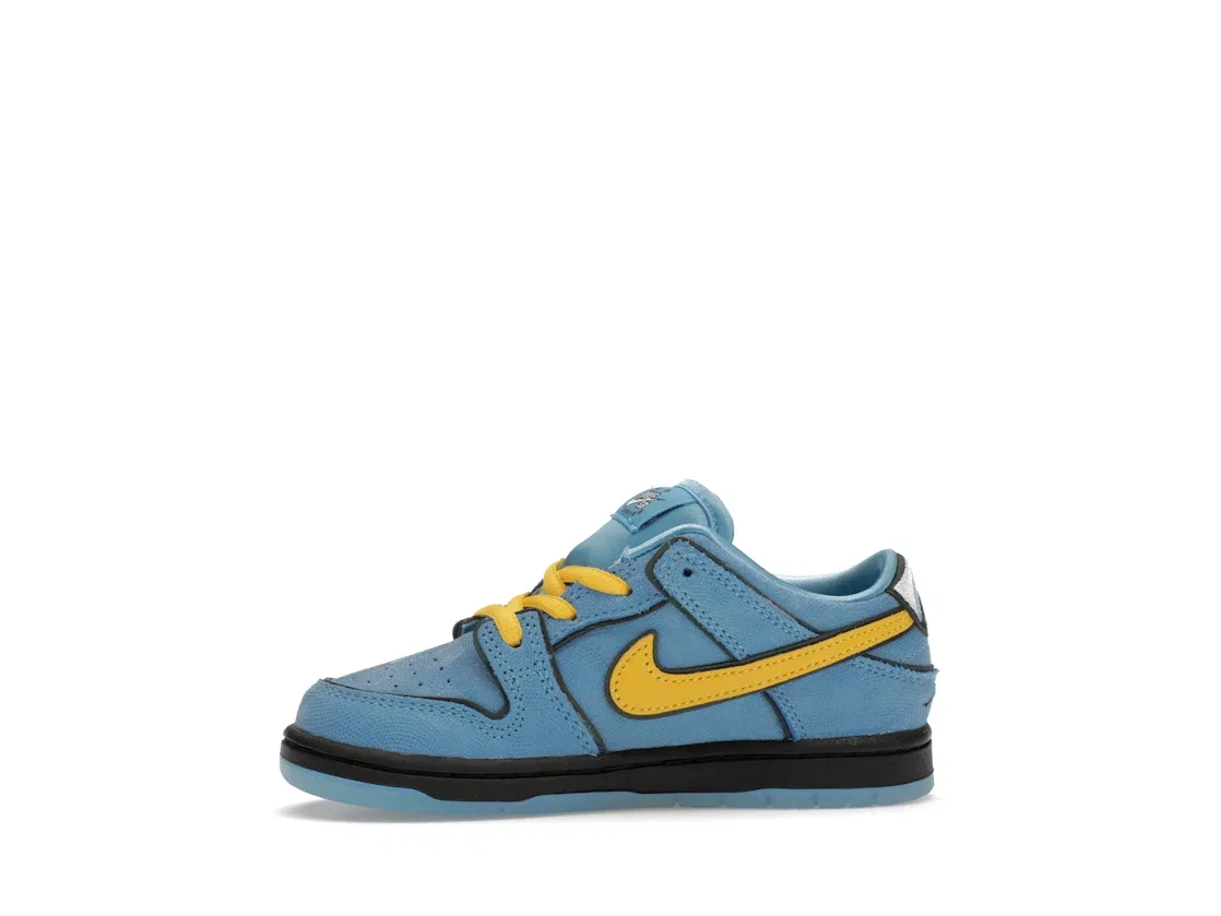 Детские кроссовки высокие с принтом Nike SB Dunk Low Bubbles Nike, Blue Chill Deep Royal Blue Active Pink — фото 3