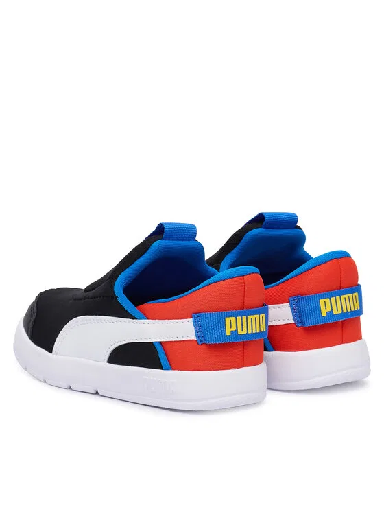 Кроссовки Courtflex v3 Sliptech Inf Puma, черный — фото 3