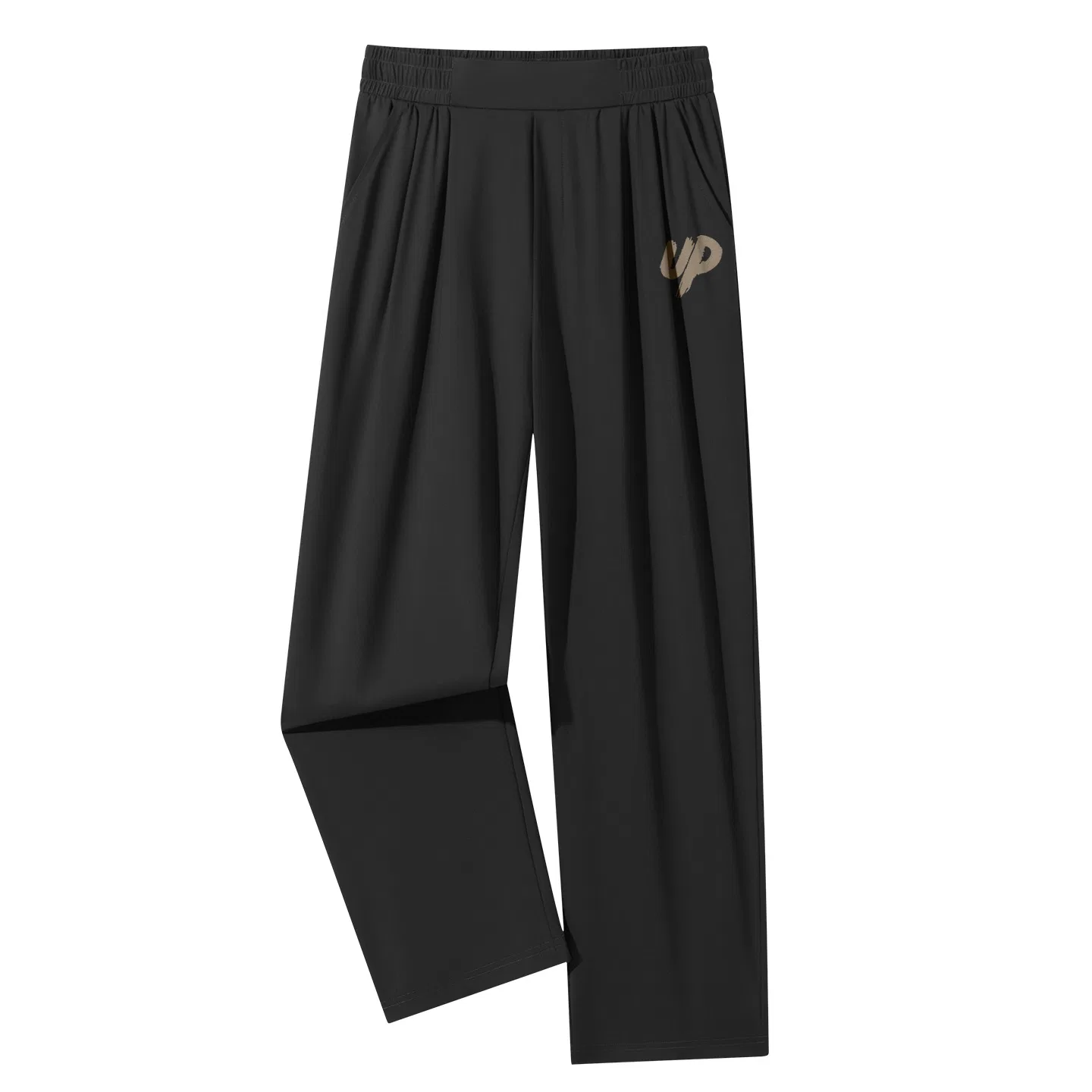 Детские брюки прямого кроя Ice Silk Drape MINISO, Black (Tai Chi Cat Pants Logo)