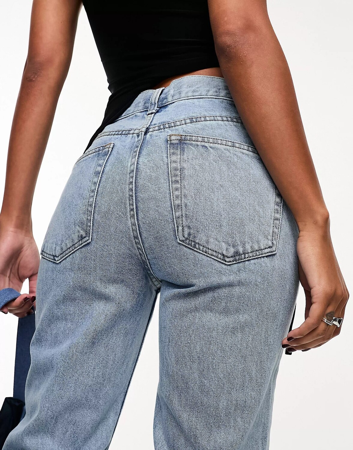 Винтажные светлые джинсы прямого кроя ASOS DESIGN в стиле 90-х — фото 3