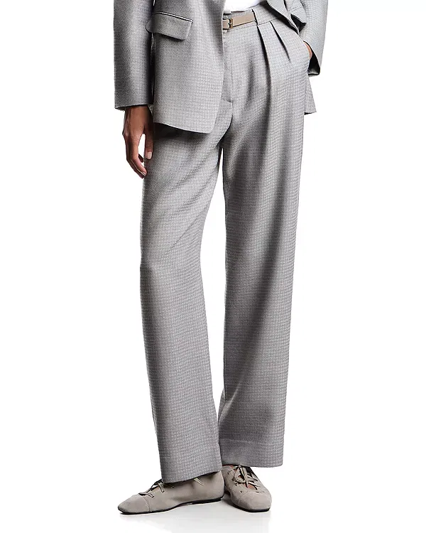 Женские брюки в клетку Emporio Armani, Checkered Grey
