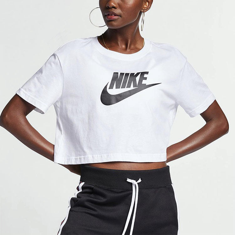 Футболка Nike Sportswear Essential Cropped BV6176-100, белый — фото 3