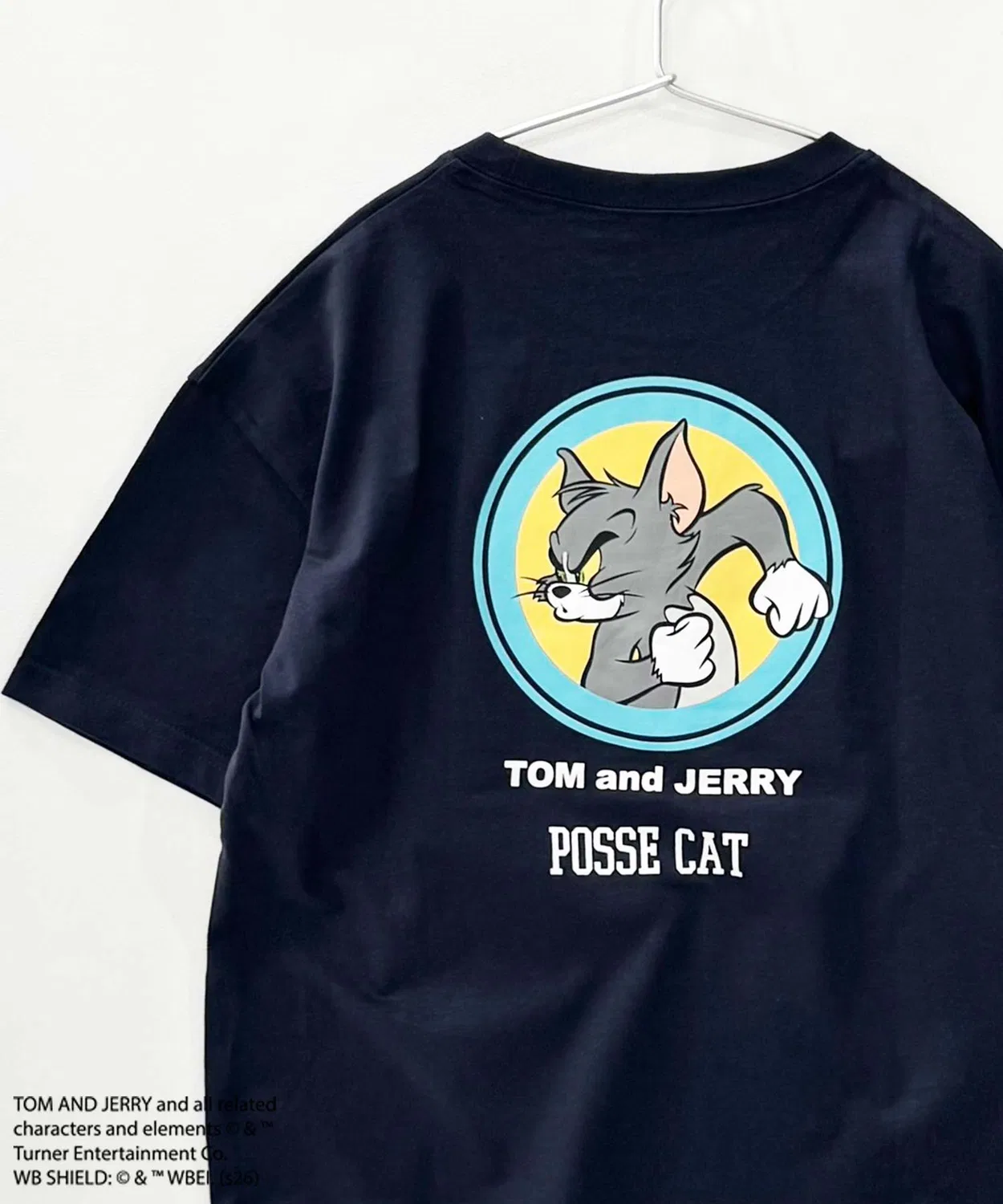 Детская футболка с длинным рукавомс принтом TOM AND JERRY Outfitter lab, Navy