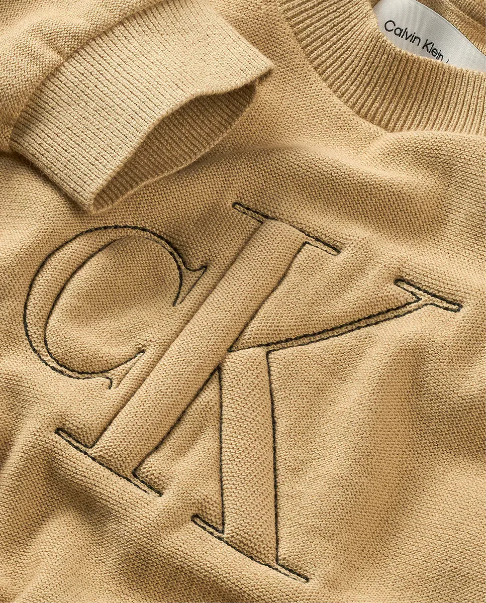 Детский джемпер для мальчиков хлопковый Calvin Klein, Marrón — фото 2