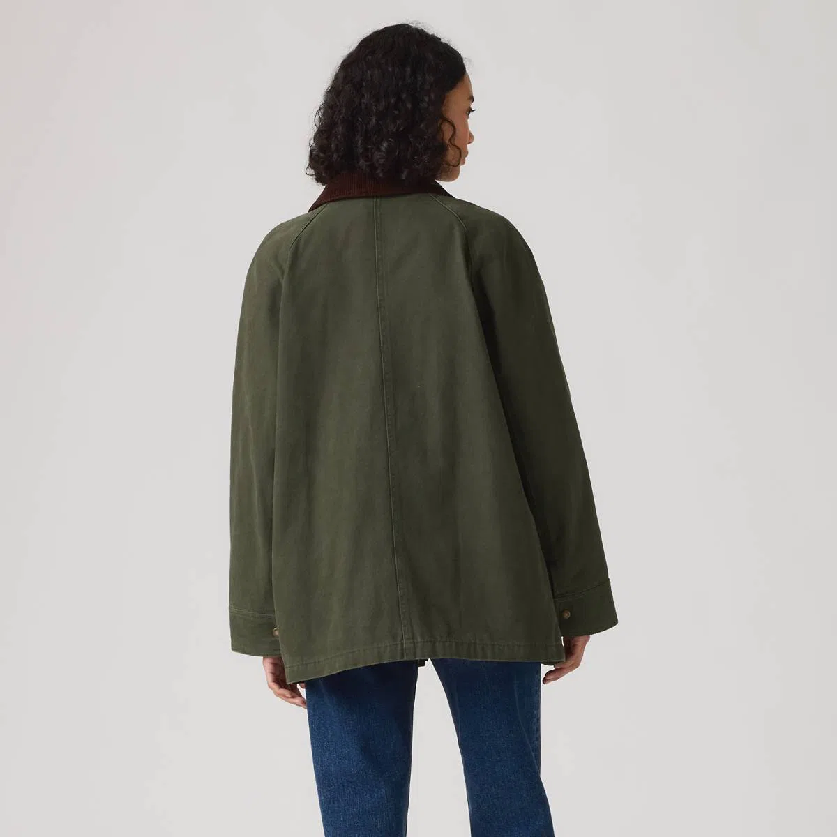 Куртка средней плотности для работы в сарае, застежка на кнопках Levi's, Evergreen - Green — фото 4