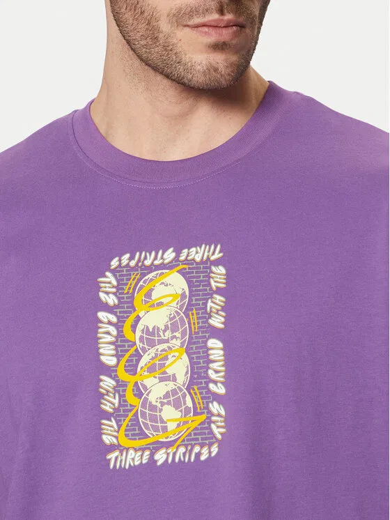 Футболка regular fit Trefoil Series Adidas, фиолетовый — фото 4