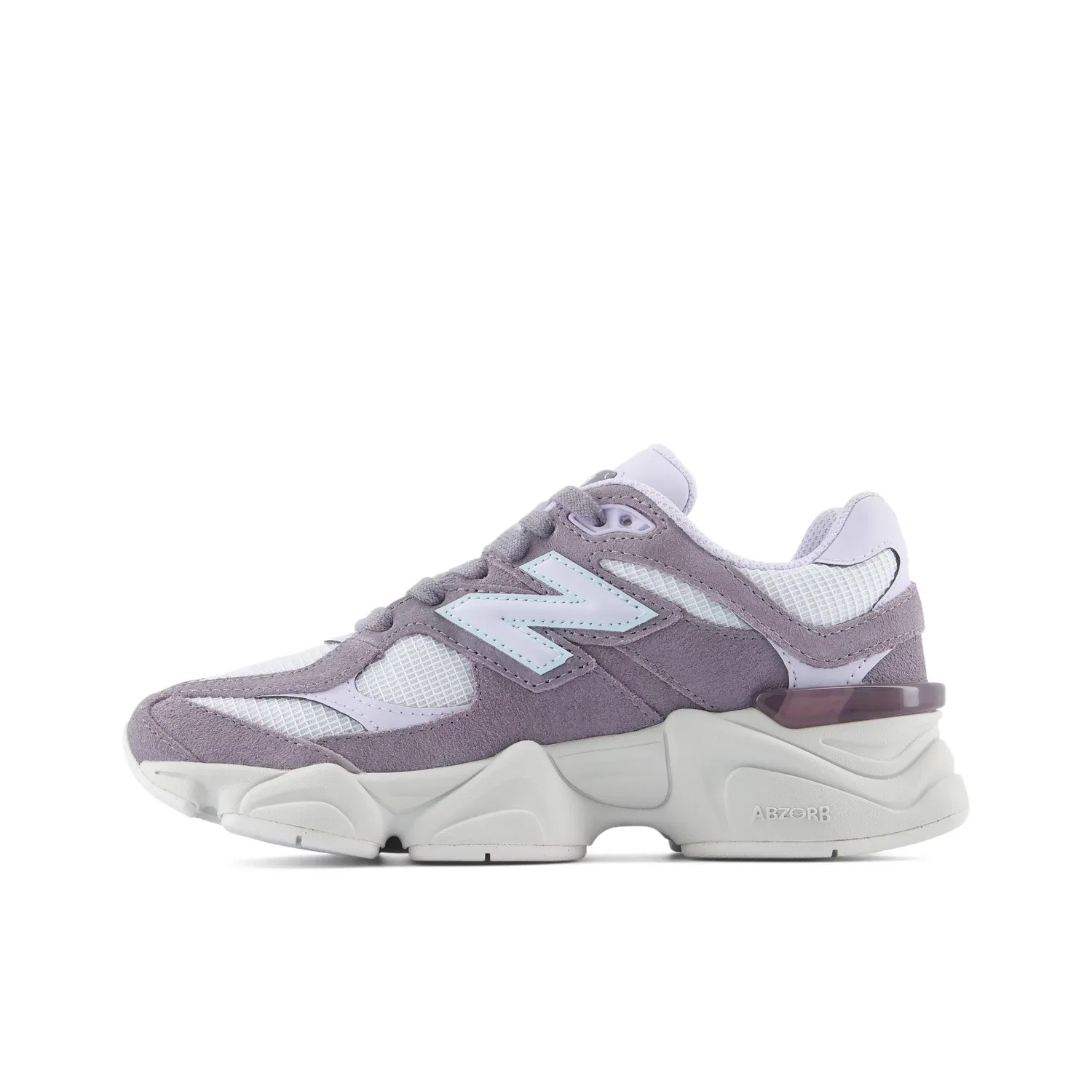 Детские кроссовки с шнуровкой 9060 Lace New Balance, Smoked Violet With Off-line Grey — фото 3