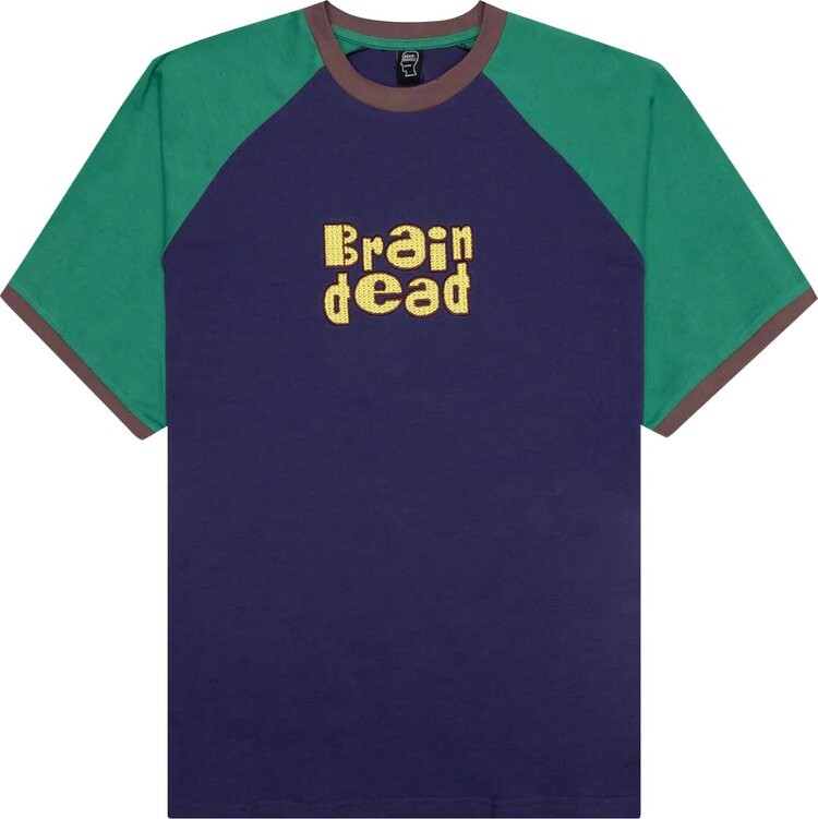 

Футболка Brain Dead Field Raglan Tee 'Navy', синий