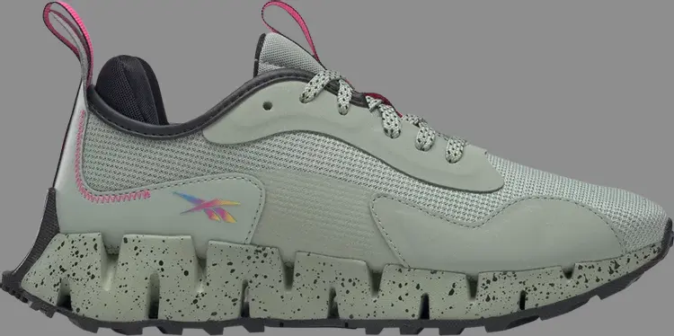 

Кроссовки wmns zig dynamica adventure 'mystic grey speckled' Reebok, серый