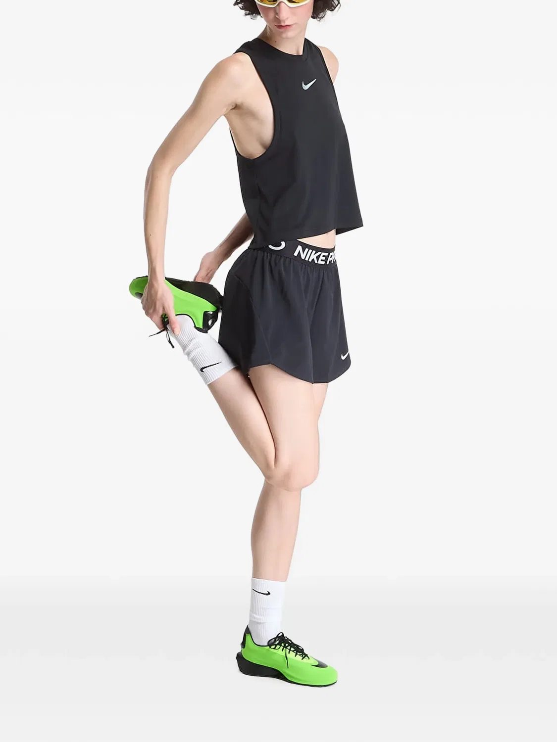 Nike Кроп-топ Pro Dri-FIT черный — фото 2